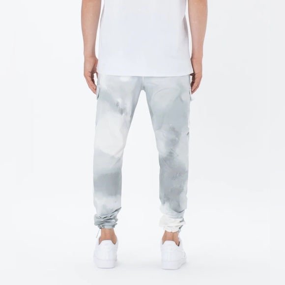 ZANEROBE Jumpshot Jogger Army Cargo Pocket Pant in White Camo (30) NEW WITH TAGS - Picture 4 of 12